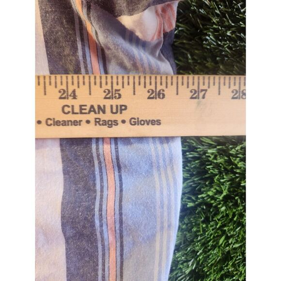 Wrangler Pearl Snap Striped Western Long Sleeve Shirt Mens Size large tall Blue - Picture 7 of 7